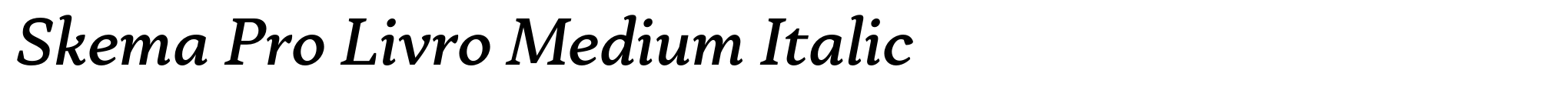Skema Pro Livro Medium Italic image